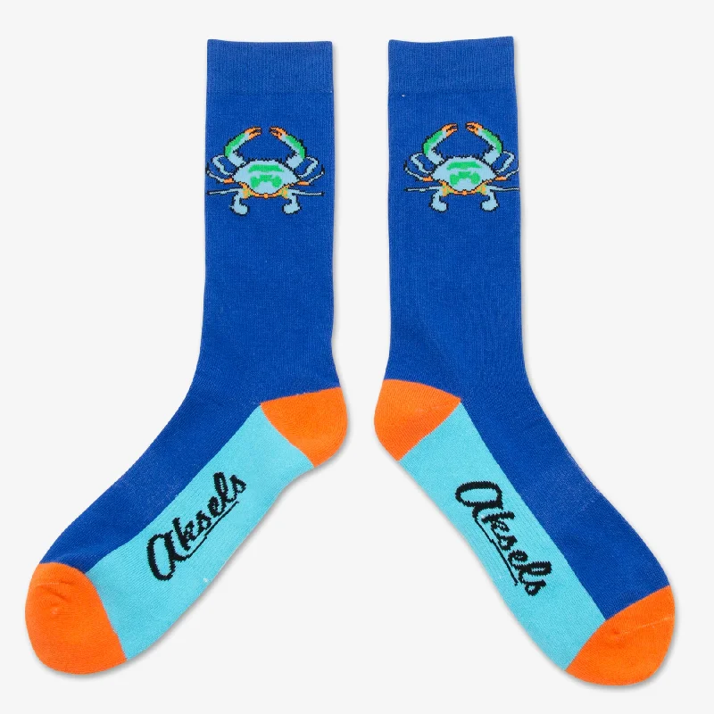 sock singles organic -  Blue Crab Socks