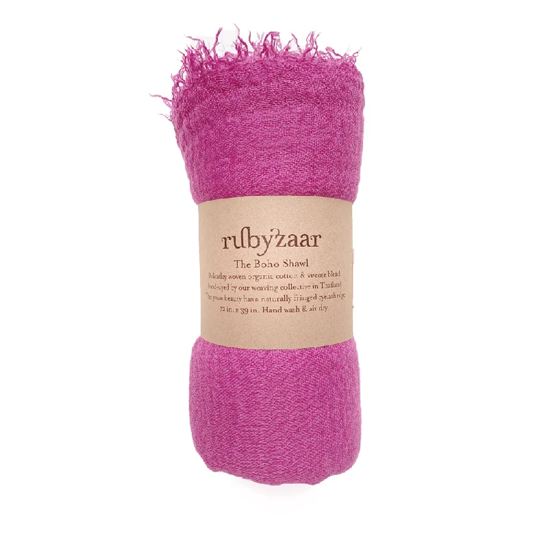 sock discounts organic -  Rubyzaar - Boho Scarf - Berry