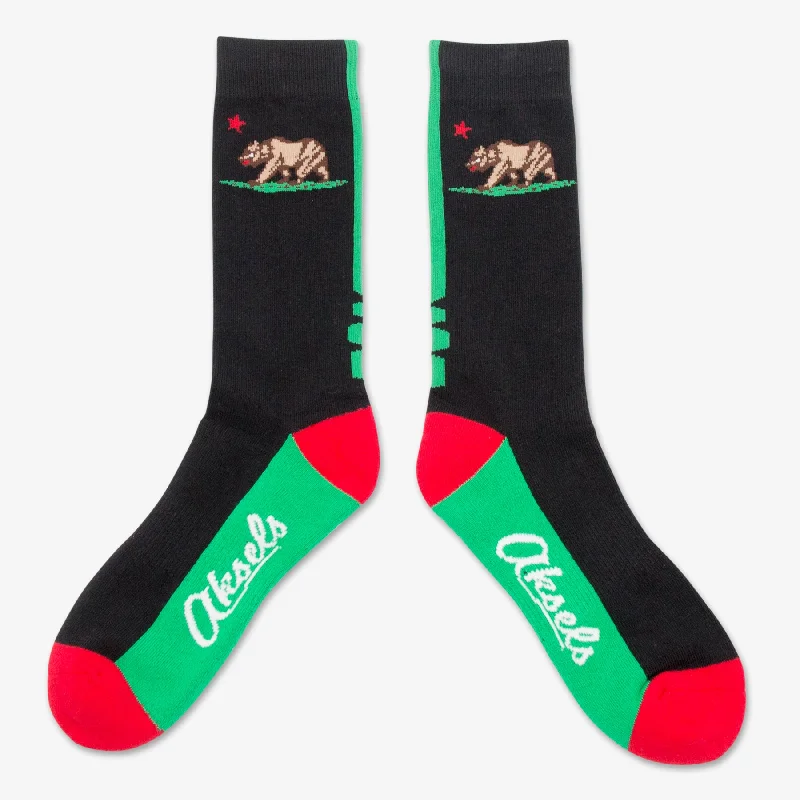 sock designs organic -  California State Flag Socks