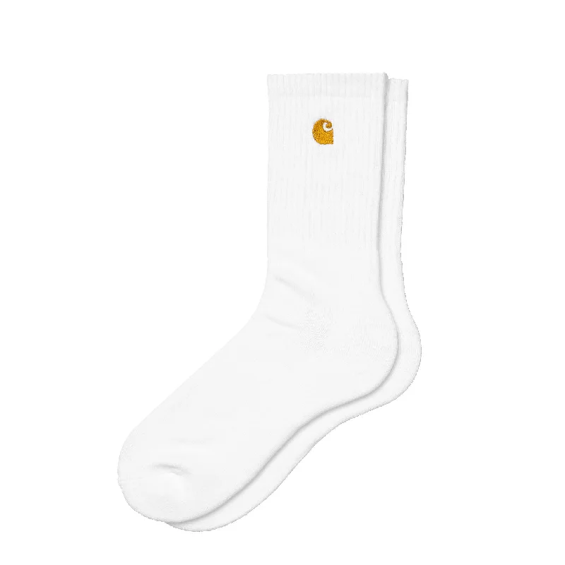 sock quality vintage -  Carhartt WIP Chase Socks White / Gold