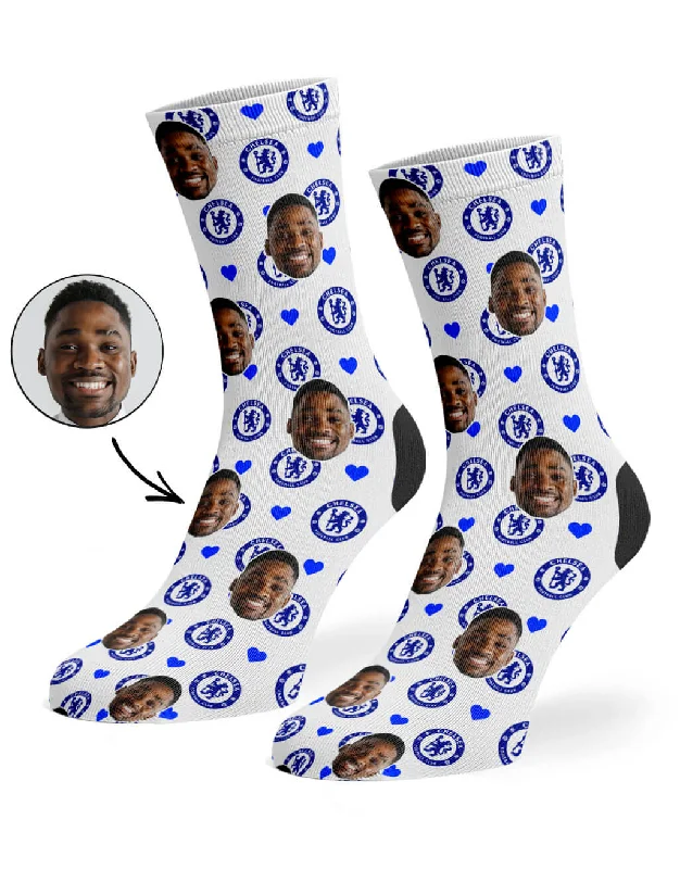 sock sales bold -  Chelsea Love Socks White