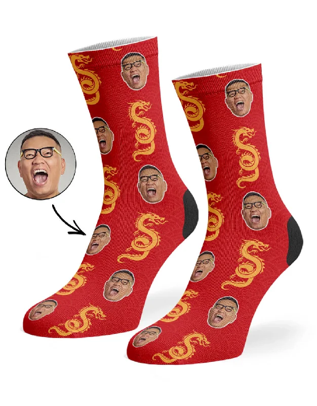 sock packs bold -  Chinese Dragon Socks