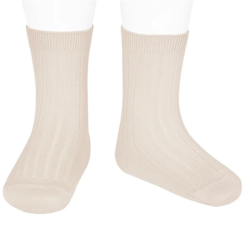 sock offers minimalist -  Cóndor Socks Basic Rib Lino