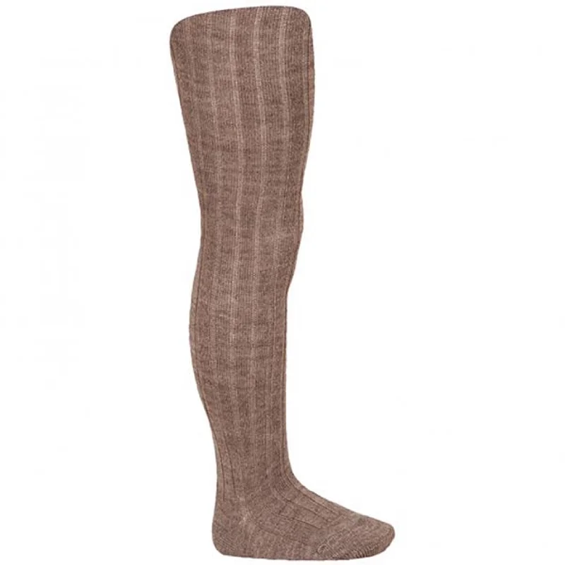 sock colors bold -  Cóndor Tights Wool Rib Tronco