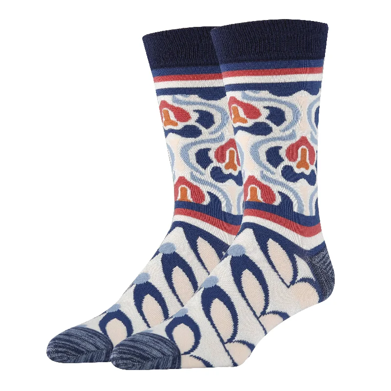 sock inventory organic -  Oooh Yeah!/Deco Terra | Men's Bamboo Crew Funny Socks