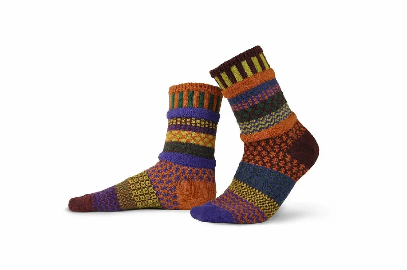 sock sets minimalist -  Fall Foliage Recycled Cotton Crew Socks