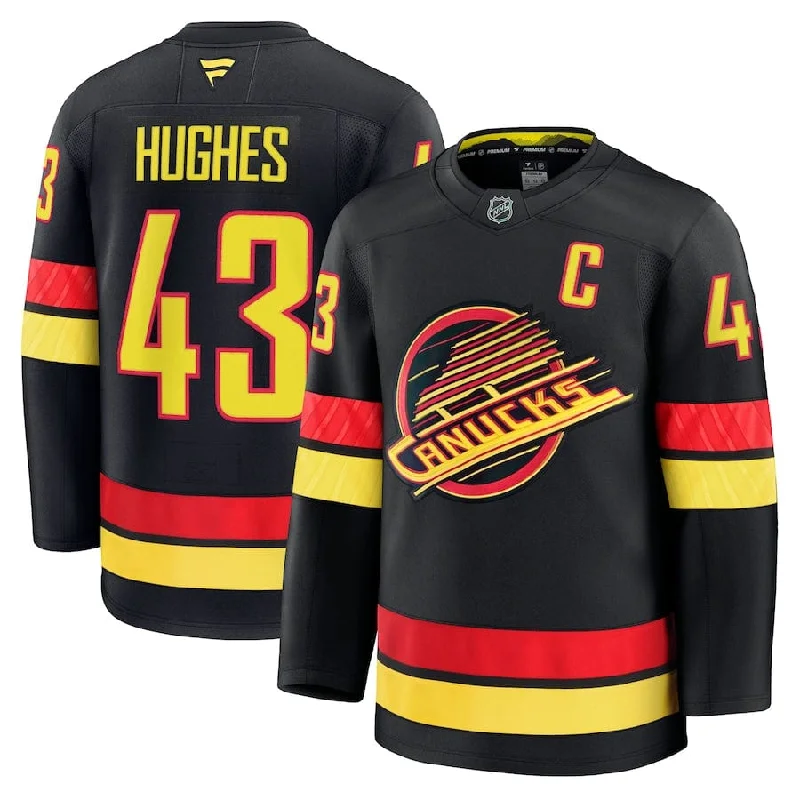 sock styles bold -  Fanatics Premium Senior Alternate Jersey - Vancouver Canucks Quinn Hughes