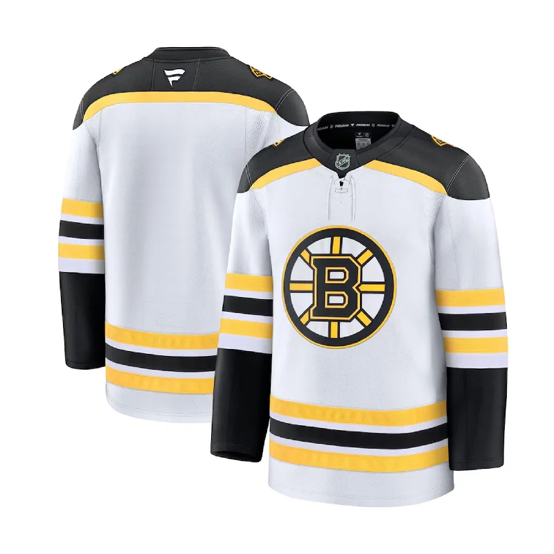 sock warranty bold -  Fanatics Premium Senior Away Jersey - Boston Bruins