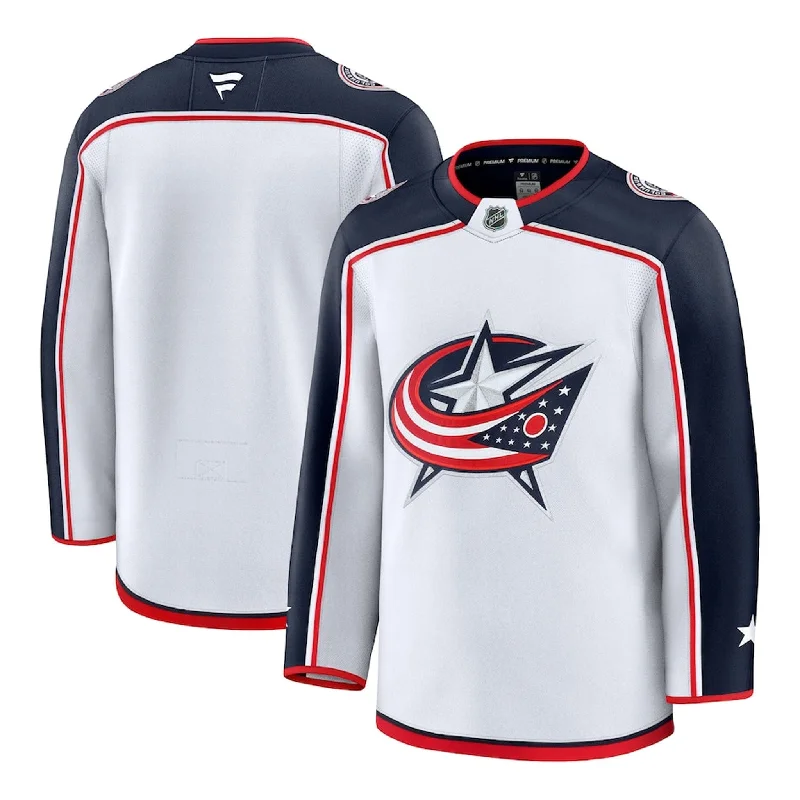 sock warranty organic -  Fanatics Premium Senior Away Jersey - Columbus Blue Jackets