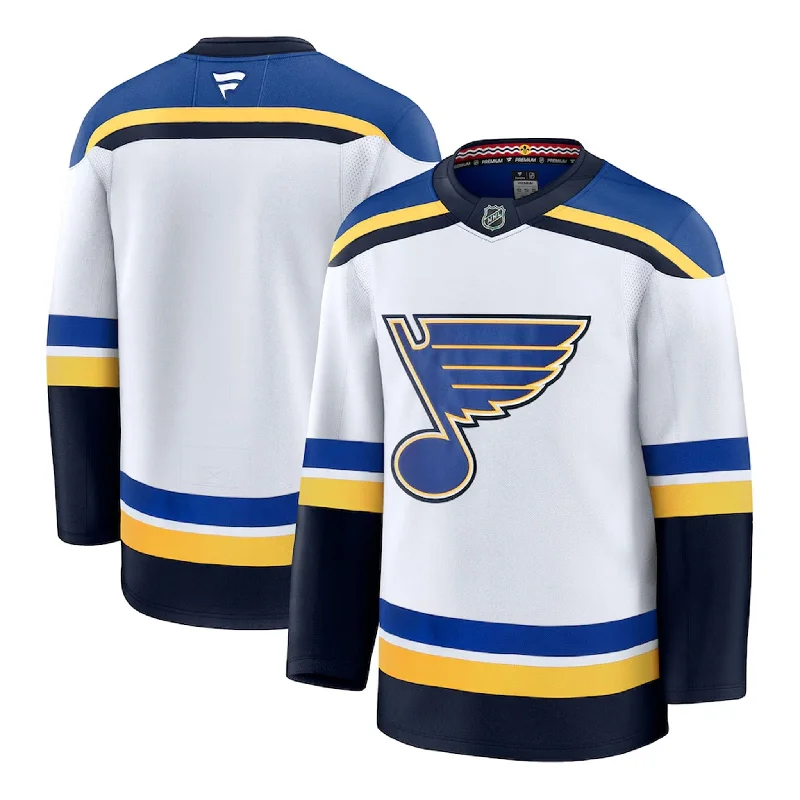 sock care minimalist -  Fanatics Premium Senior Away Jersey - St. Louis Blues