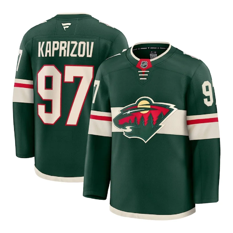 sock trends bold -  Fanatics Premium Senior Home Jersey - Minnesota Wild Kirill Kaprizov