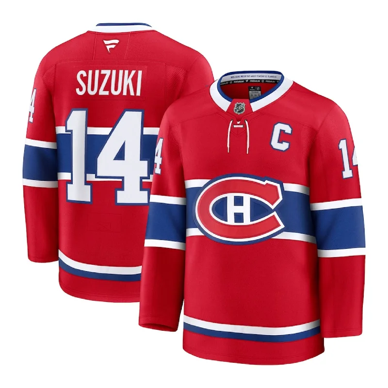 sock reviews bold -  Fanatics Premium Senior Home Jersey - Montreal Canadiens Nick Suzuki