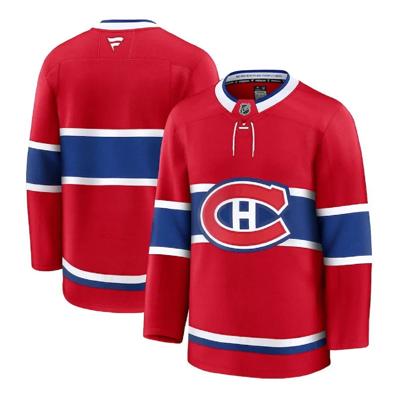 sock sizes bold -  Fanatics Premium Senior Home Jersey - Montreal Canadiens