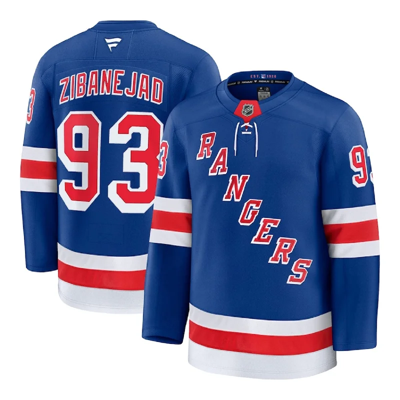 sock warranty vintage -  Fanatics Premium Senior Home Jersey - New York Rangers Mika Zibanejad