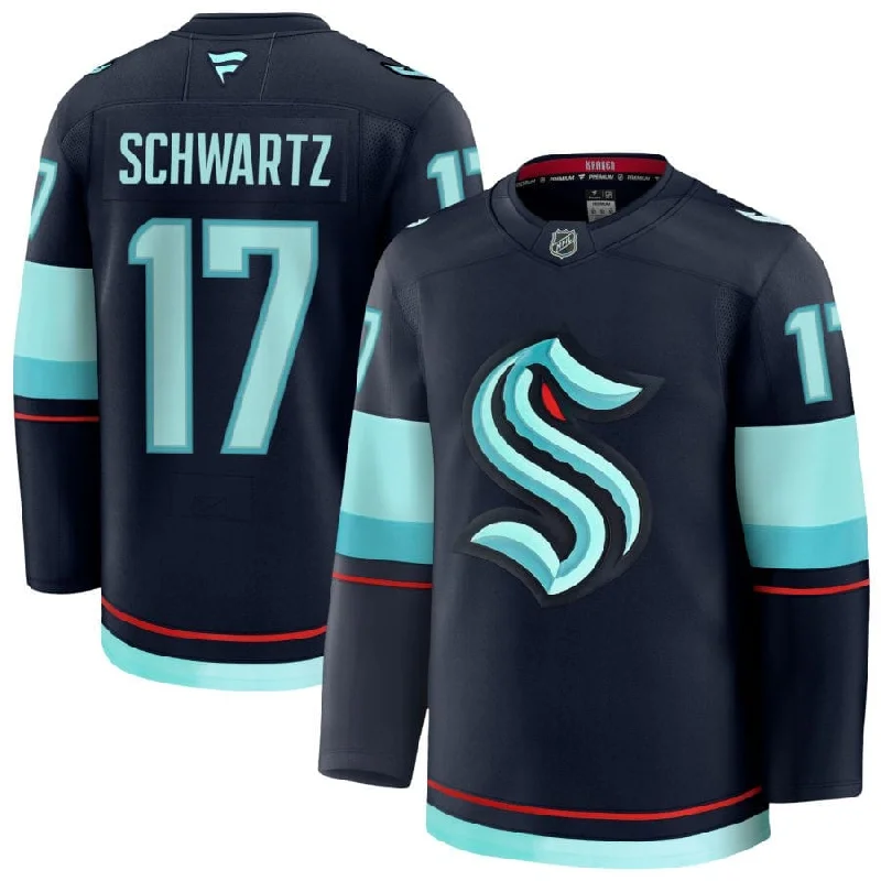 sock types bold -  Fanatics Premium Senior Home Jersey - Seattle Kraken Jaden Schwartz