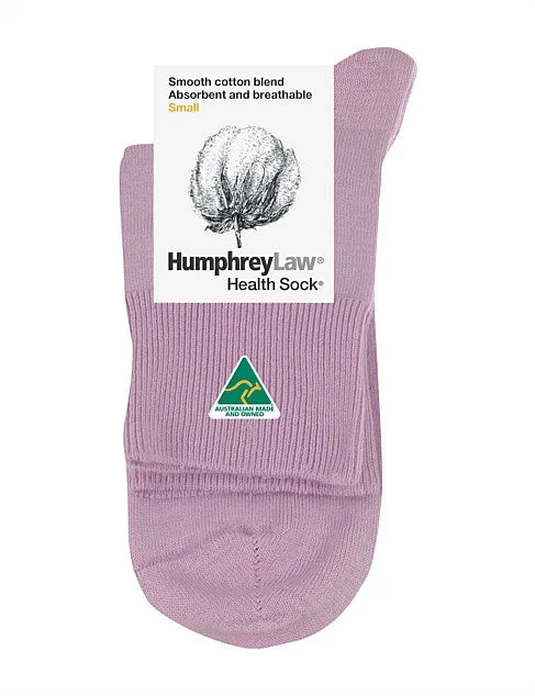 sock guarantee bold -  Fine Cotton Short Leg Sock in Lavender Pink - Aussie Made