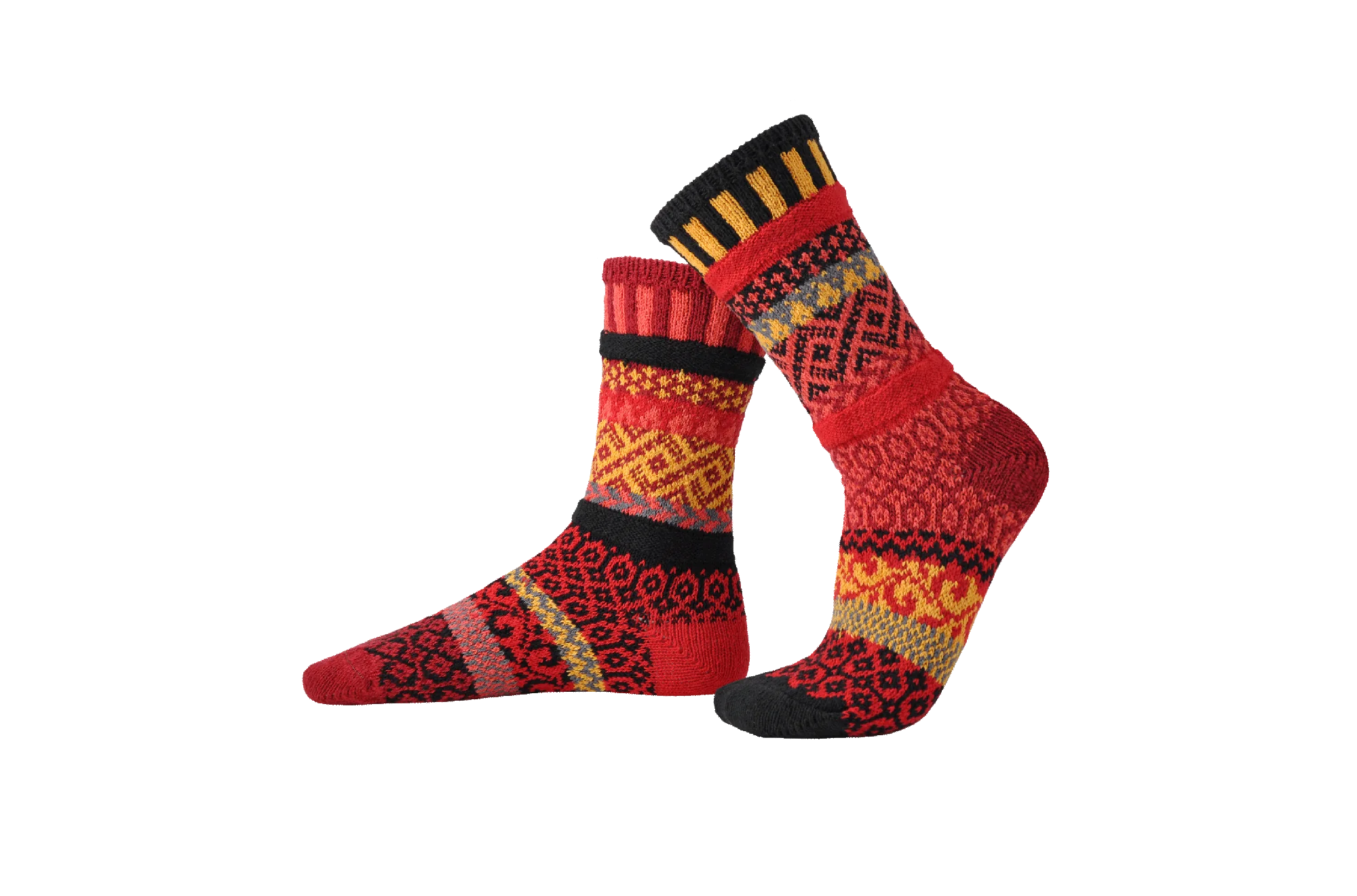 sock bundles bold -  Fire Recycled Cotton Crew Socks