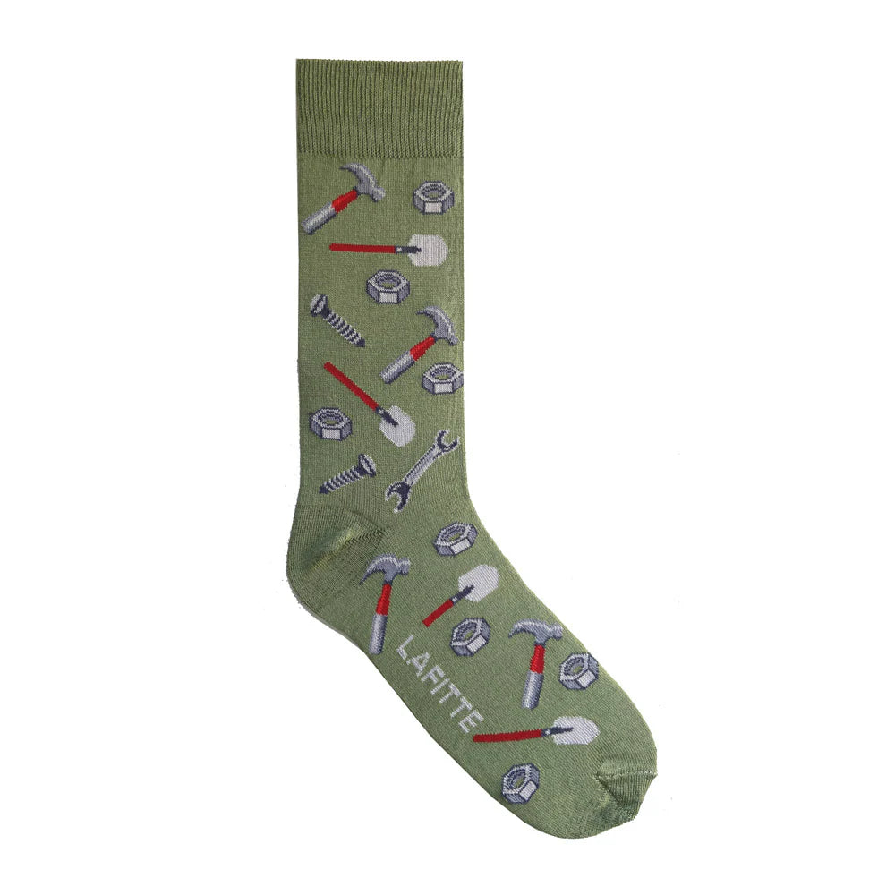 sock pairs bold -  Fix It Men's Crew Socks in Khaki - Aussie Made