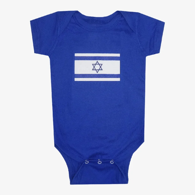 sock storage minimalist -  Flag of Israel Onesie