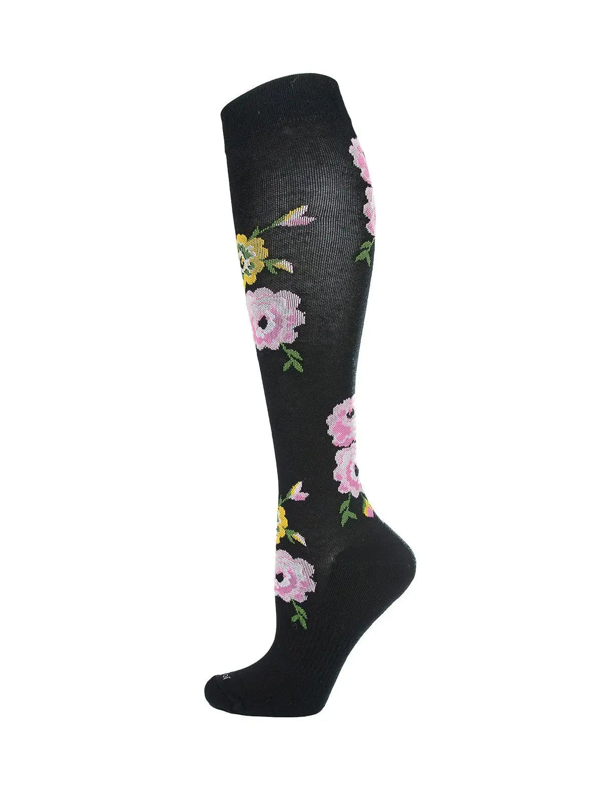 sock care organic -  Floral Design Women's Bamboo Compression Socks