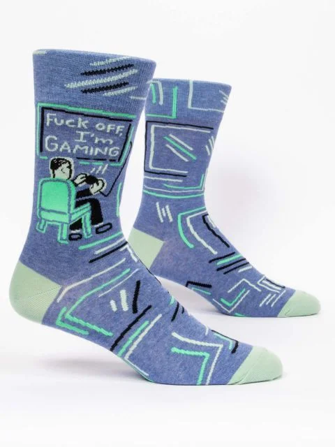 sock styles minimalist -  Fuck Off I'm Gaming Men's Crew Sock