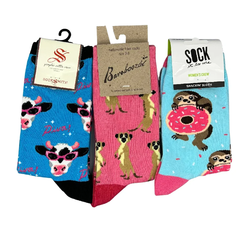 sock drying organic -  Girls Gone Wild Women's Crew Socks - 3 pack