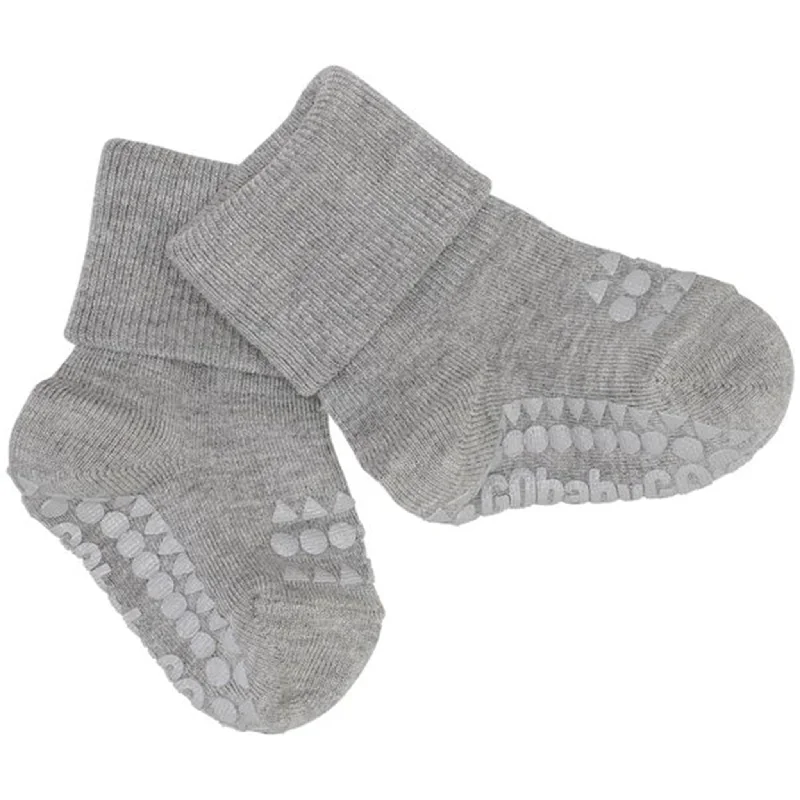 sock reviews bold -  GObabyGO Bamboo Socks Antislip Grey Melange