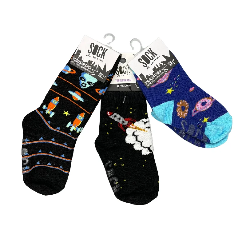 sock fashion vintage -  Going to Space Toddler Socks - 3 Pack