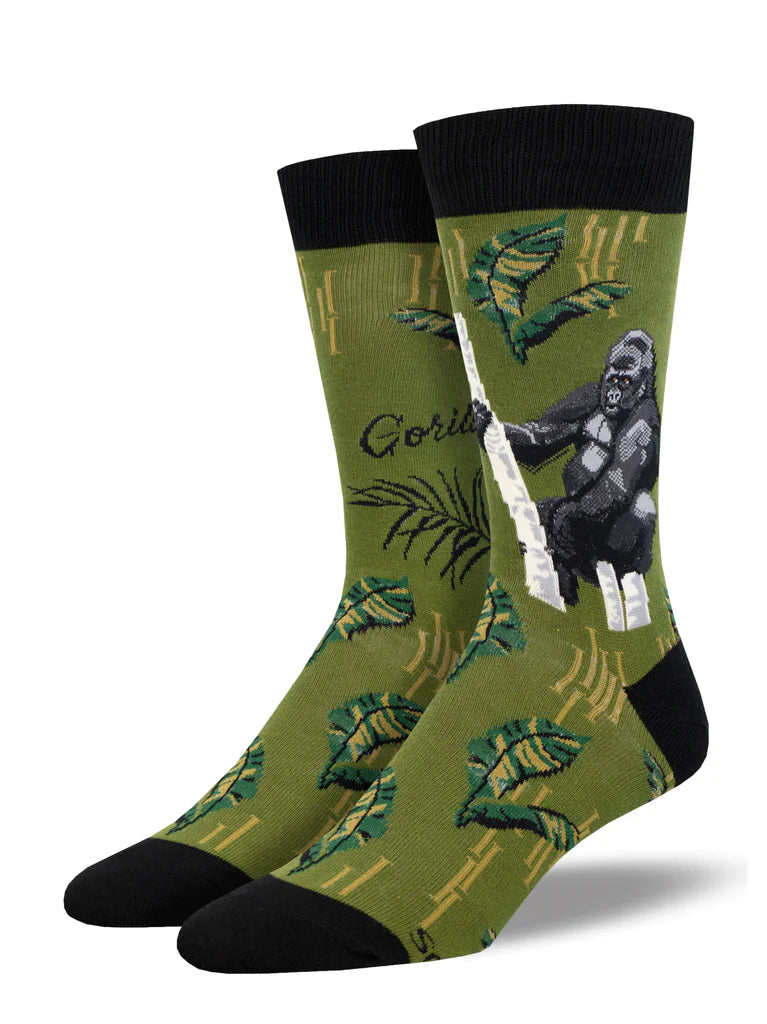 sock washing vintage -  Gorilla Endangered Species Men's Crew Socks