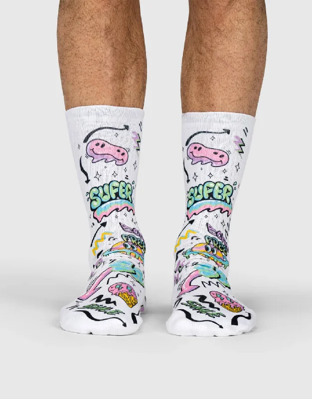 sock features organic -  Graffiti Pop Socks