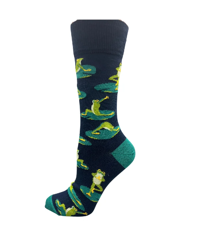 sock singles vintage -  Frog Yoga Women's Crew Socks - Aussie Made