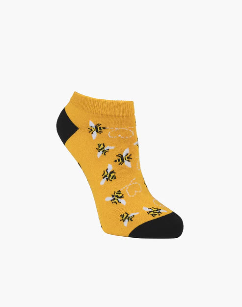 sock uses bold -  Heart Bees Women's Bamboo Ankle Socks