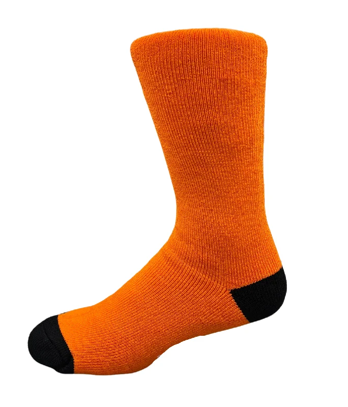 sock promotions bold -  Heavy Duty Bamboo Work Socks - Fluoro Orange