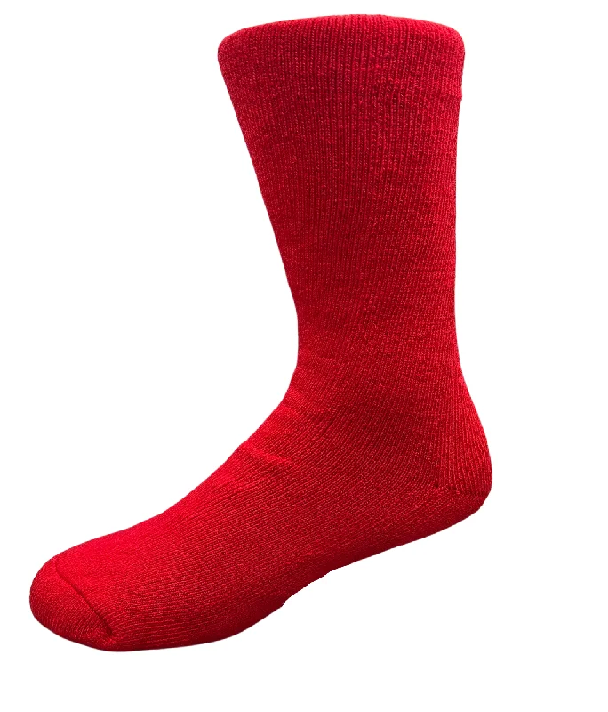 sock codes bold -  Heavy Duty Bamboo Work Socks - Red