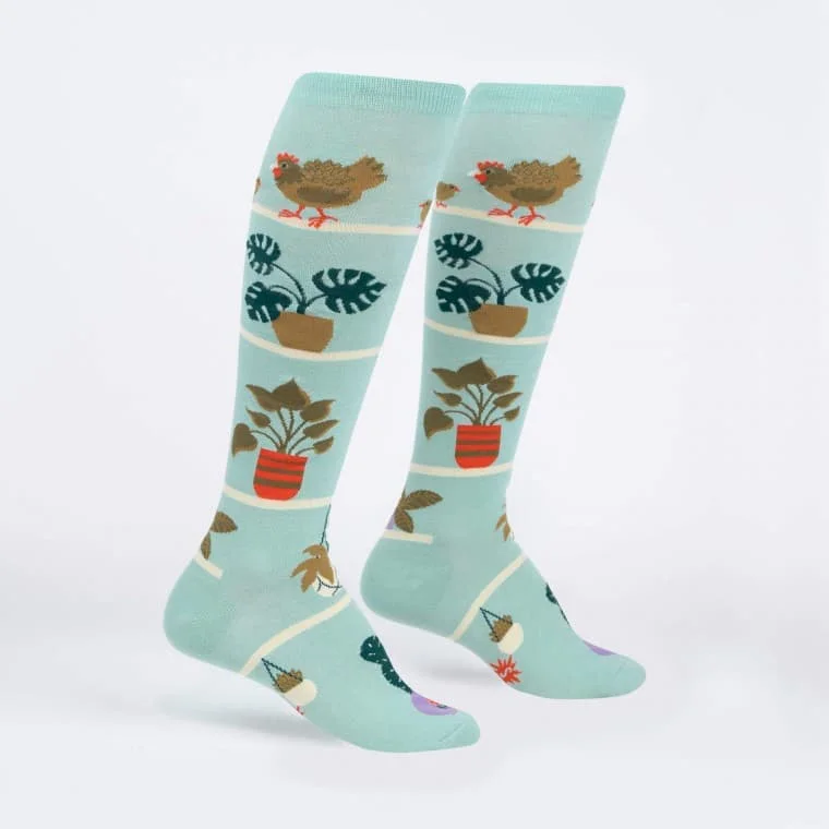 sock variety bold -  Hen and Chicks Women's Knee High Sock