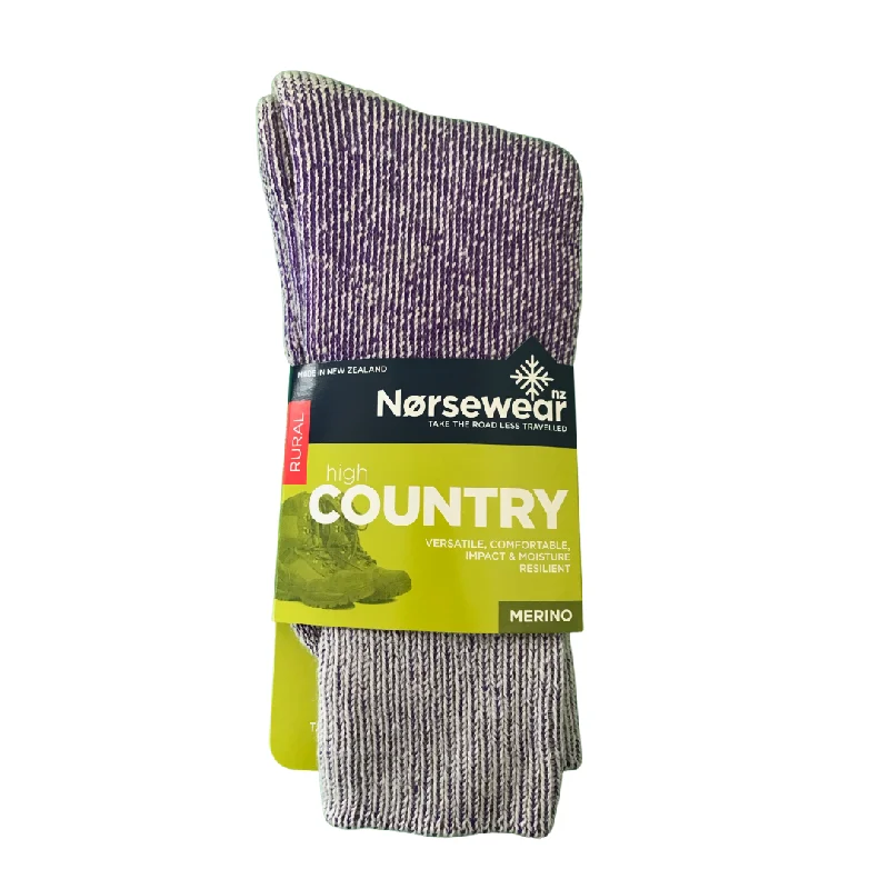 sock uses organic -  High Country Merino Wool Socks in Purple