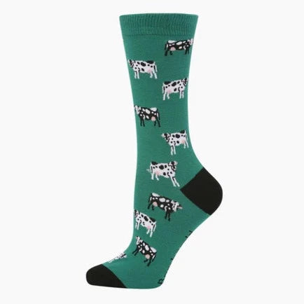 sock stock organic -  Holy Cow Women's Bamboo Crew Socks