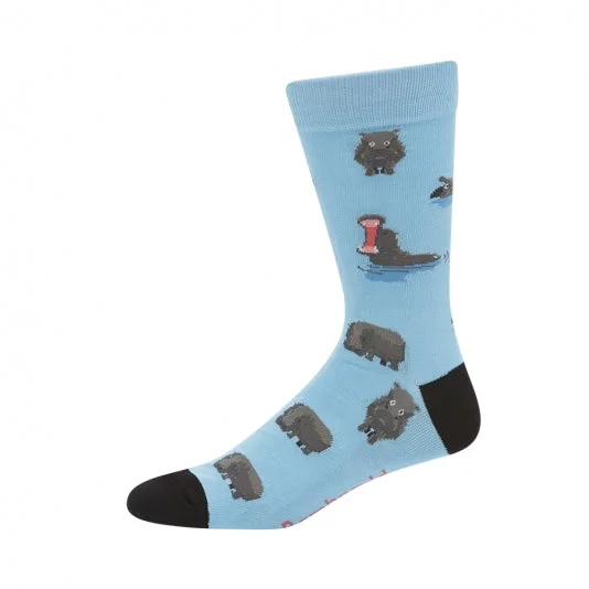 sock patterns minimalist -  Hungry Hippo Men's Bamboo Crew Socks