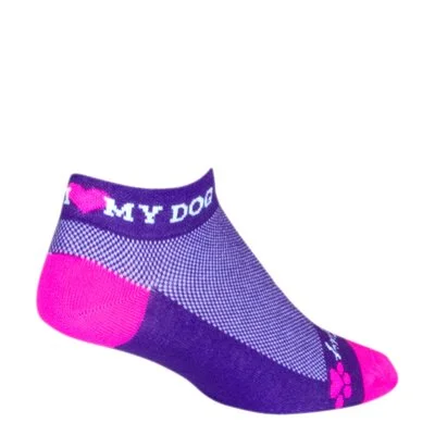 sock care minimalist -  I love my Dog Women's  Sports Socks