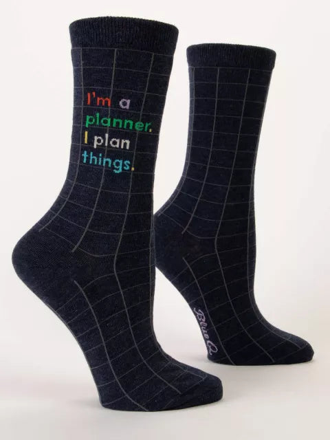 sock refunds minimalist -  I'm a Planner Women's Crew Sock