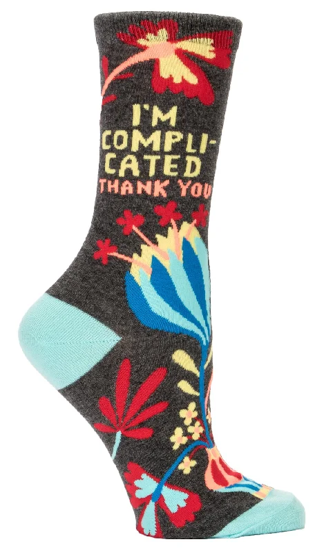 sock promotions minimalist -  I'm Complicated Women's Crew Socks