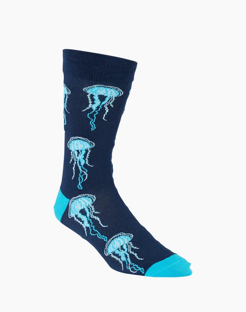 sock fashion organic -  Jellyfish Men's Bamboo Socks