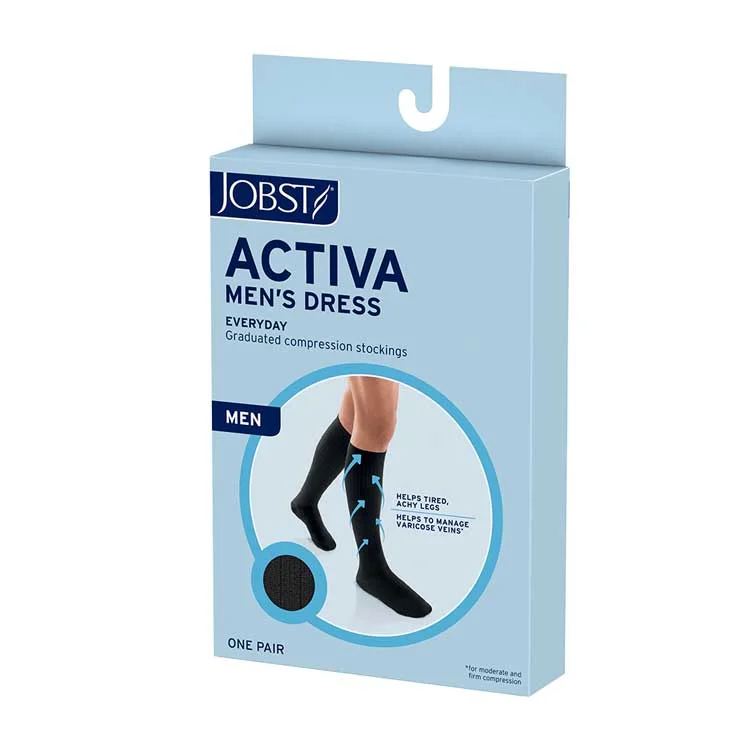 sock drying bold -  Jobst ACTIVA Men's Dress Compression Socks - 20-30mmHg