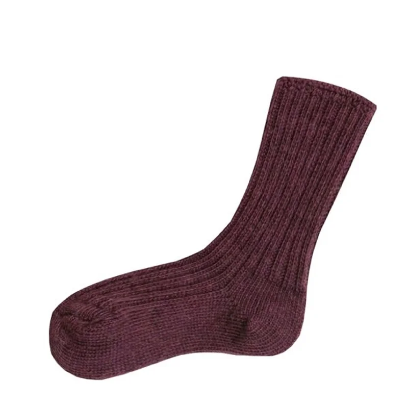 sock reviews vintage -  Joha Wool Socks Aubergine