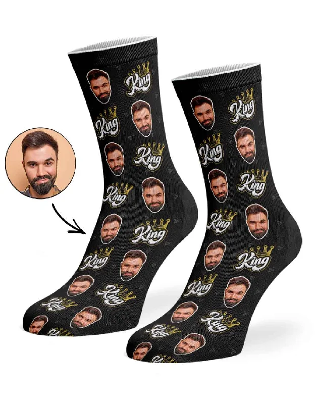 sock promotions vintage -  King Face Socks