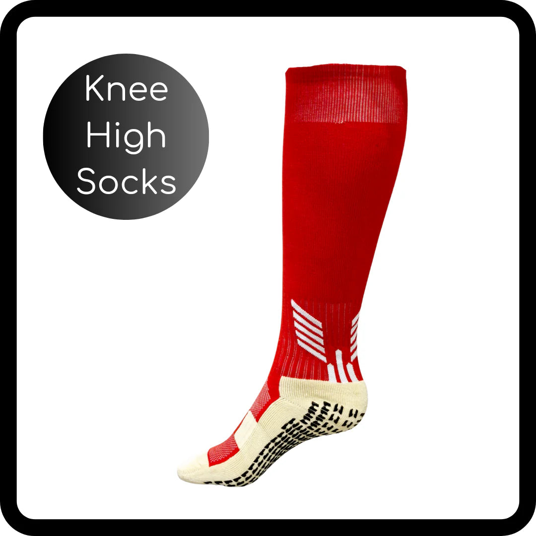 sock codes vintage -  Knee High Grip Socks - Red