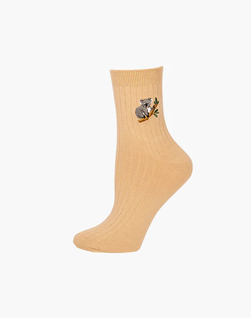 sock comfort minimalist -  Koala Women's Bamboo Quarter Socks