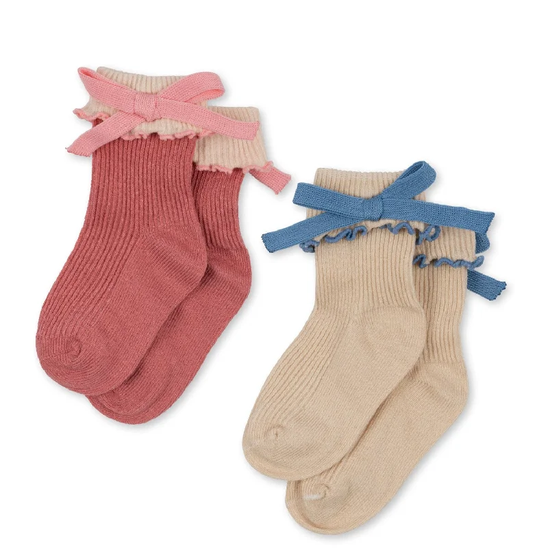 sock deals bold -  Konges Sløjd 2-Pack Socks Bow Mix