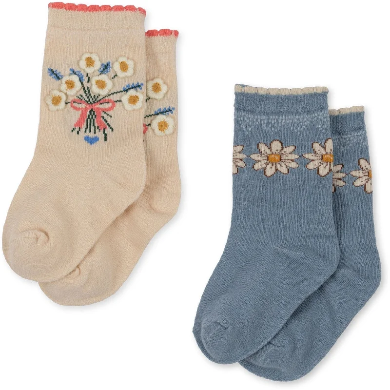 sock styles vintage -  Konges Sløjd Daisy/Mix 2 Pack Daisy Socks