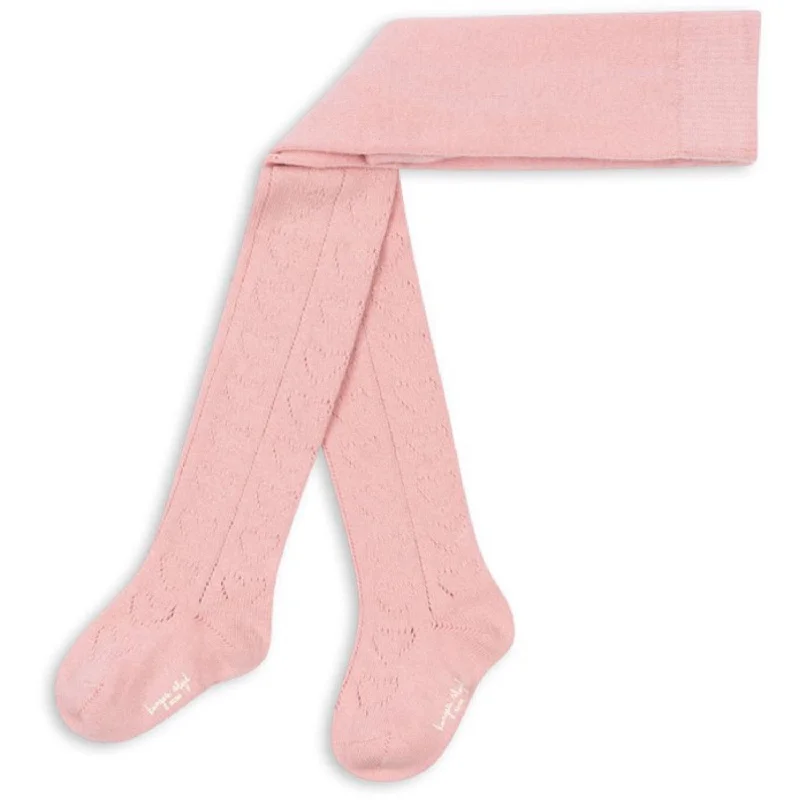 sock uses organic -  Konges Sløjd Rose Wool Pointelle Tights